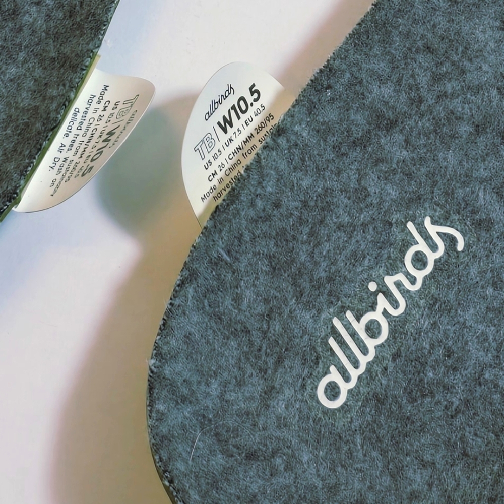 Allbirds Tree breezer knit ballet flats gray everyday slip-on size 10.5 - Picture 12 of 13